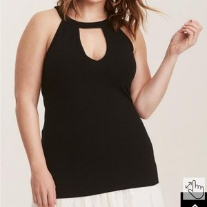Torrid 1x high neck cutaway tank